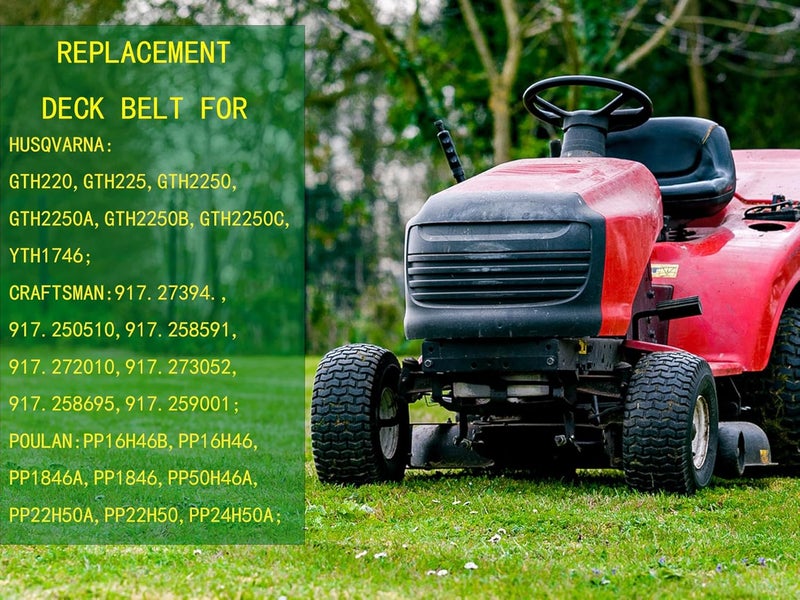 CTPOWER Replaces 144959 Mower Deck Belt, LT3000 DLT3000 DYT4000 LT150 YTH130 YT150 LTH1742 for Craftsman Husqvarna Poulan AYP Ariens 532144959 42 Inch/Aramid Cord / 95.400 inches - Image 3